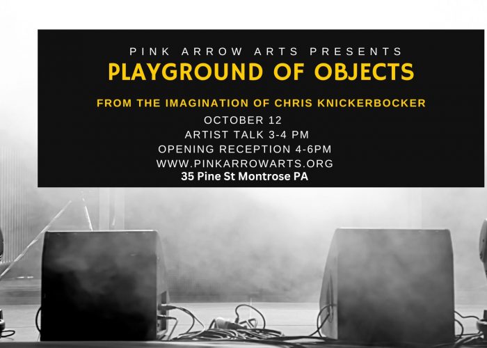 PINK ARROW-Playground of objects opening invite